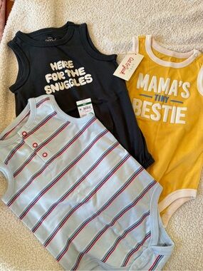 Baby boys 12-18 month tank outfits new! 3 pieces garanimals & cat & jack